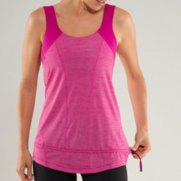 lululemon athletica Tops - Lululemon Athletica Run For Your Life Tank Top No Bra Pads Size 10